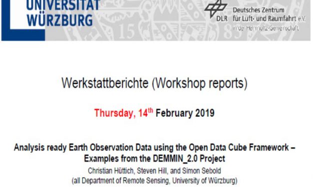 Workshop Report at the Department of Remote Sensing – February 14, 2019
