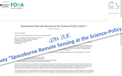 online-survey “Spaceborne Remote Sensing at the Science-Policy Interface”