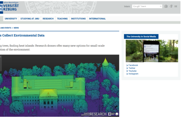 University Würzburg featured our UAS city data collection