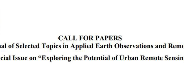 Call for Papers for a Special Issue in relation to the Joint Urban Remote Sensing Event (JURSE)