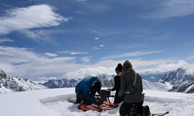 UAS Lidar and multispectral field work on Zugspitze