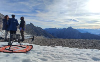 snow cover conditions at Zugspitze with UAS sensors