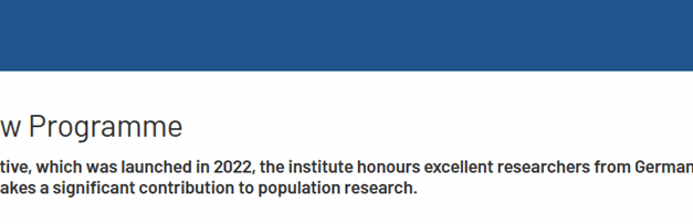 Prof Hannes Taubenböck was again honoured as a Fellow of the BiB