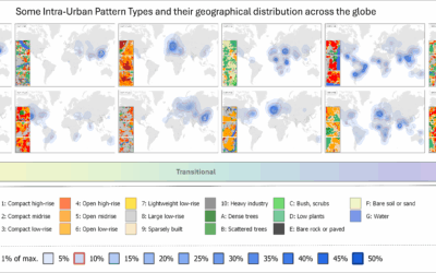 New paper on distributions of types of urban fabrics around the world published