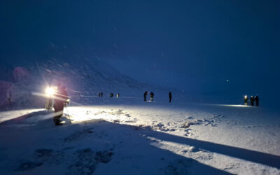 EORC researchers teaching drone remote sensing at UNIS, Svalbard