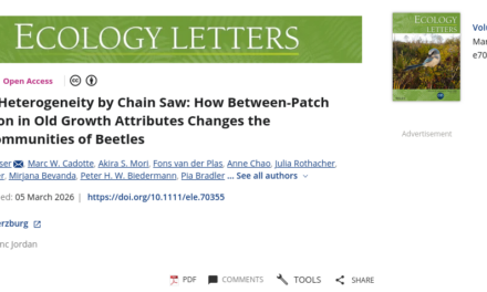 New publication: Ecological insights supported by remote sensing collaboration