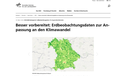 Earth Observation Data for Climate Adaptation: EO4CAM Project Highlighted in DLR Press Release
