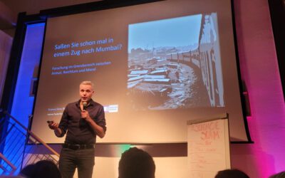 Hannes Taubenböck wins the Science Slam in Rosenheim