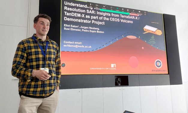 Volcanologist from University of Leeds visited DLR