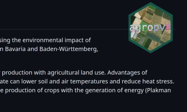 Impact of agrophotovoltaic facilities – an R package