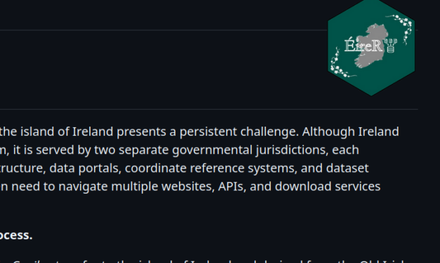 EireR R package: unified gateway to Irish geospatial data