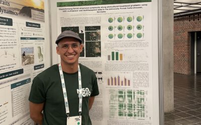 Antonio José Castañeda-Gómez shows how UAV-measured forest structural complexity can differentiate forest treatment at NSO-GfÖ 2026