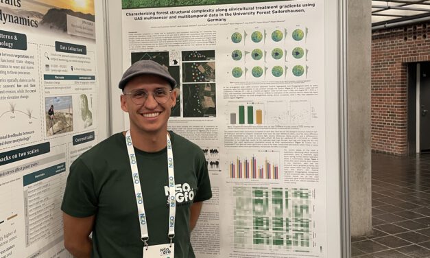 Antonio José Castañeda-Gómez shows how UAV-measured forest structural complexity can differentiate forest treatment at NSO-GfÖ 2026