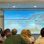 Elio Rauth presents on link between UAS-derived snow depth and vegetation in Svalbard at NSO-GfÖ 2026