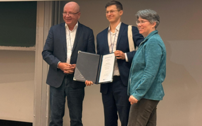 Johannes Mast received the Bernd Rendel Prize for Geosciences from the Deutsche Forschungsgemeinschaft (DFG)
