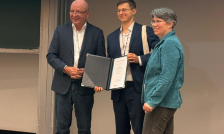Johannes Mast received the Bernd Rendel Prize for Geosciences from the Deutsche Forschungsgemeinschaft (DFG)