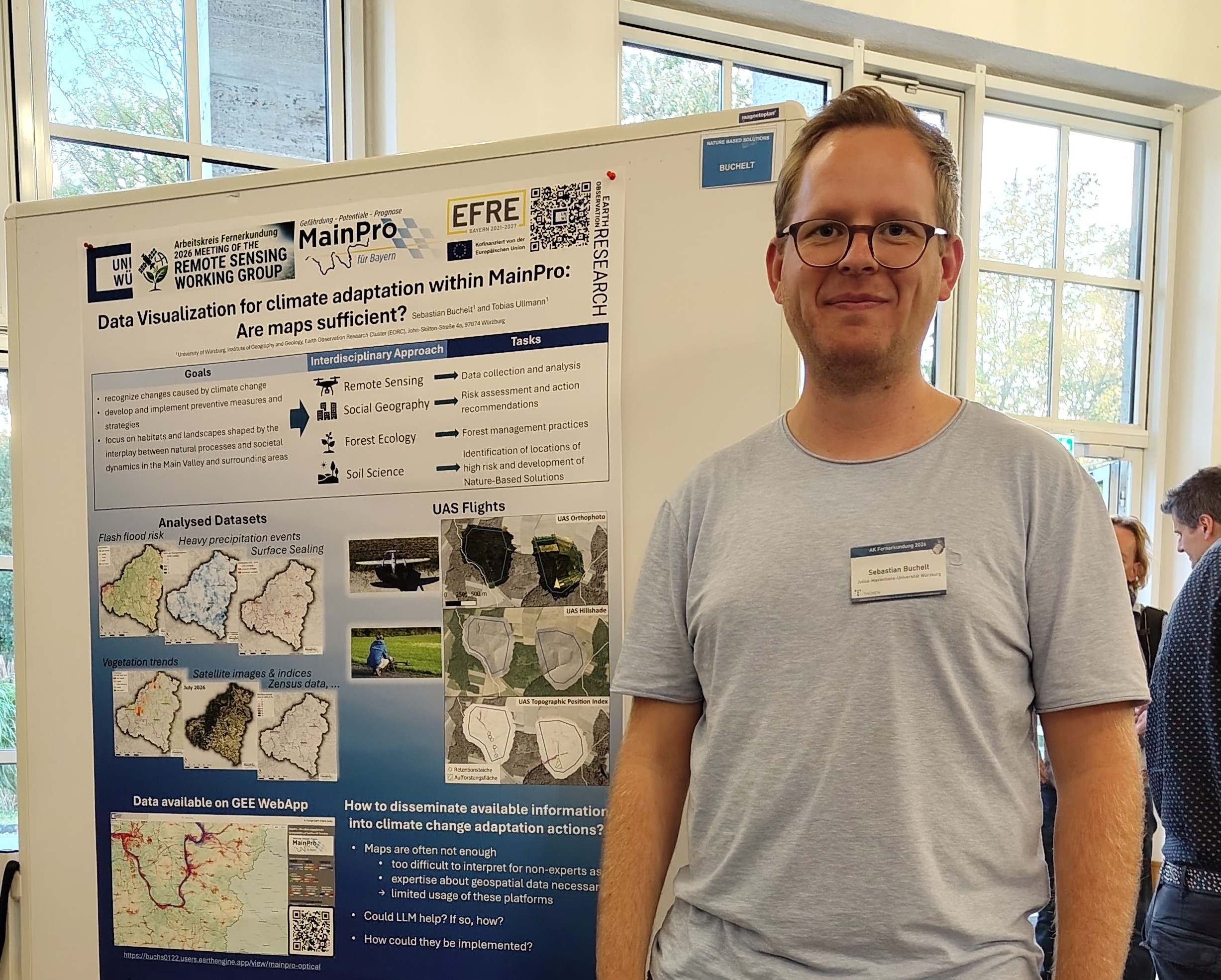 Earth Observation News - EFRE-Project MainPro presented WebApp at AK Fernerkundung 2026 – Are maps sufficient?
