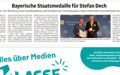 Mainpost reported on Stefan Dech’s Bavarian State Medal